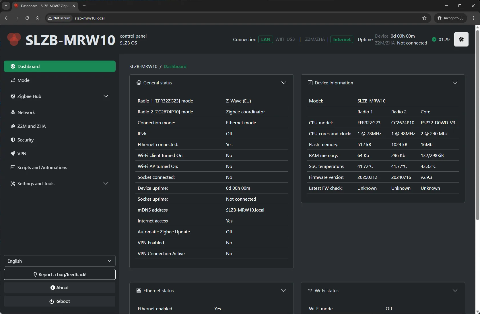 SLZB-MRW10-dashboard