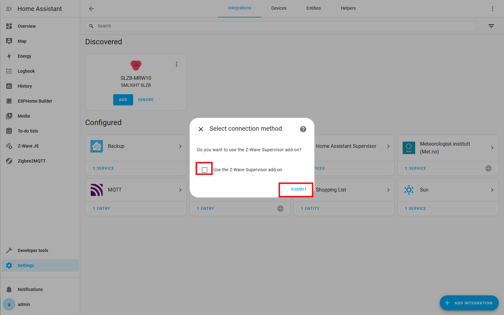 zwave-integration-no-addon