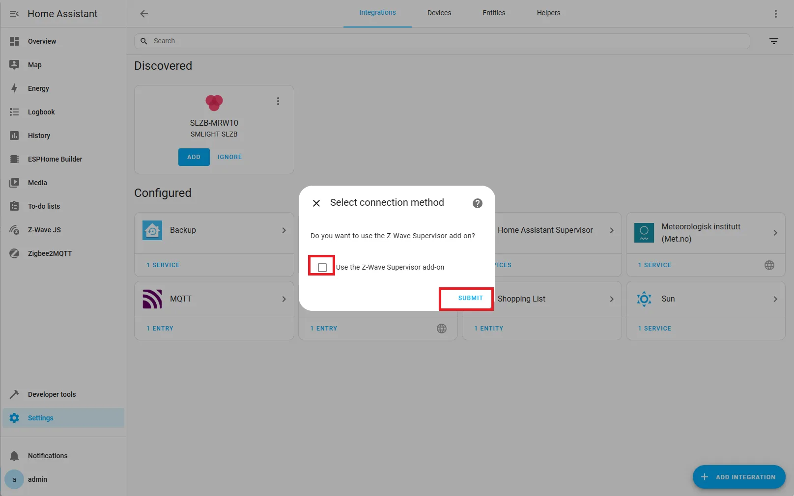 zwave-integration-no-addon