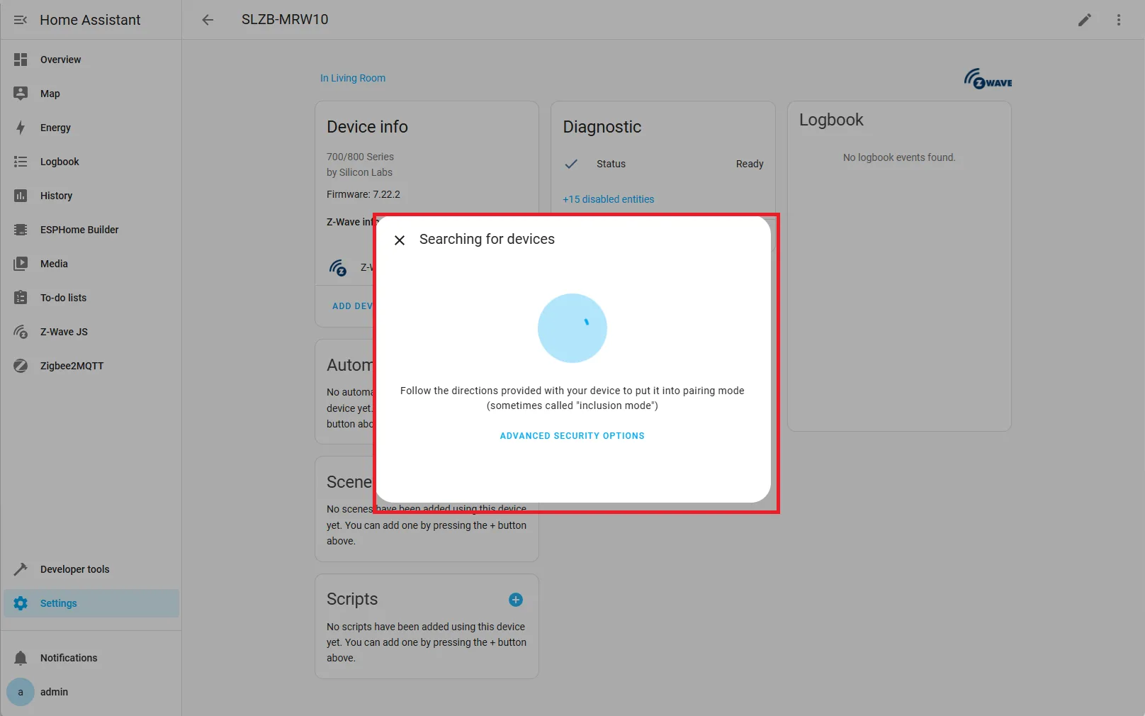 zwave-integration-searching-new-device