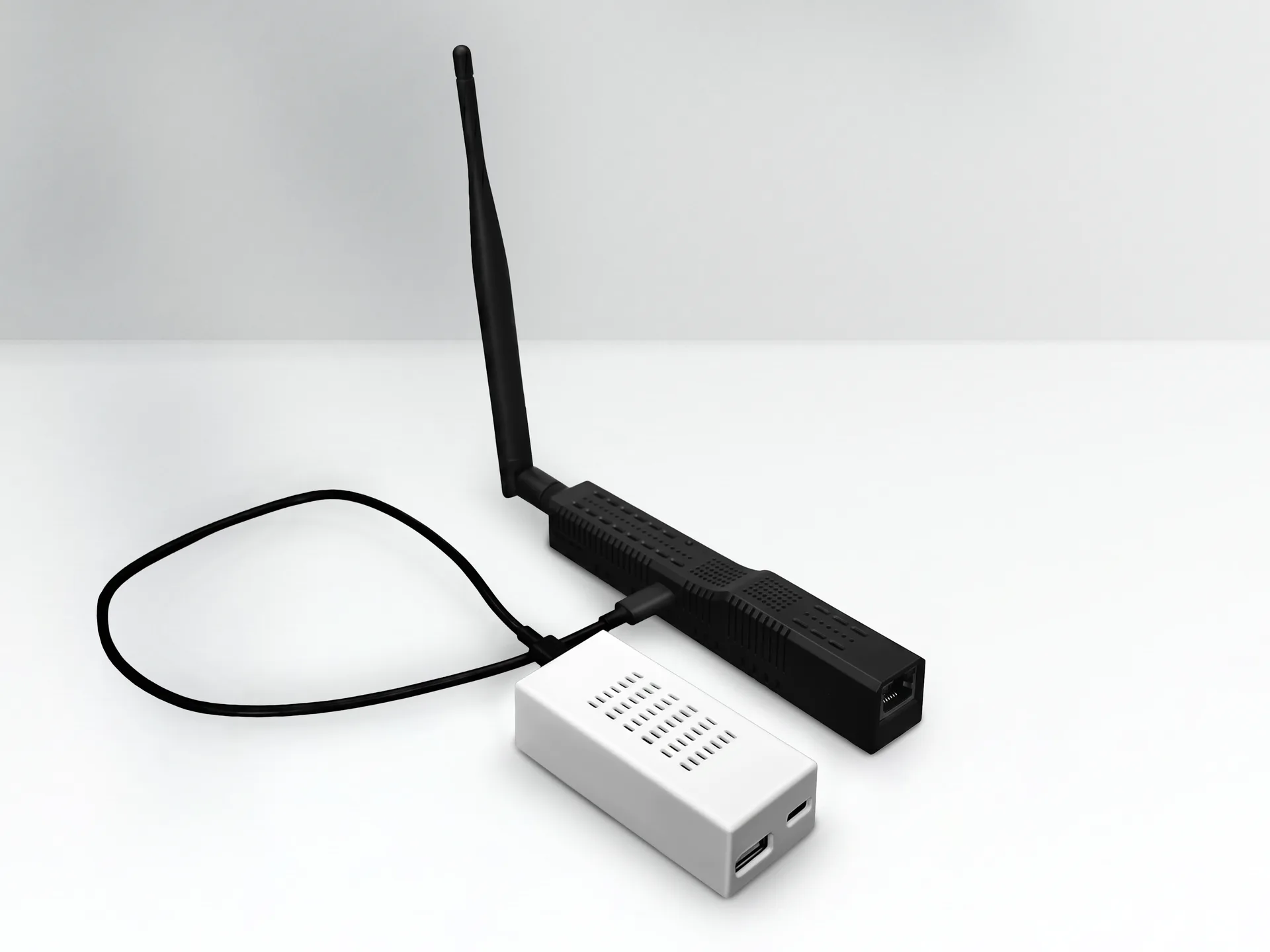 SMLIGHT USB-Extender expanding an SLZB coordinator with extra radios