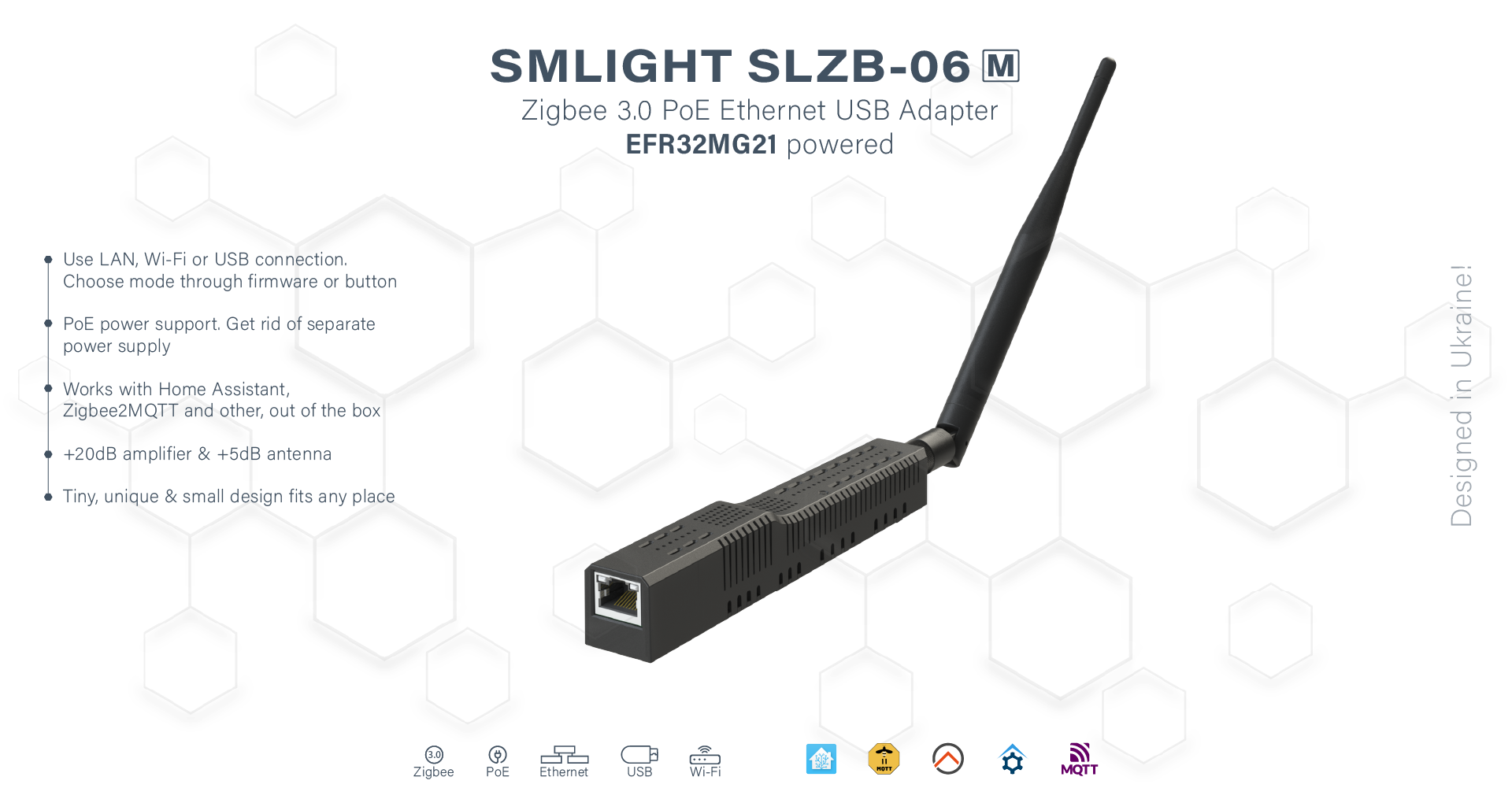 SLZB-06M Zigbee USB WiFI Ethernet POE adapter